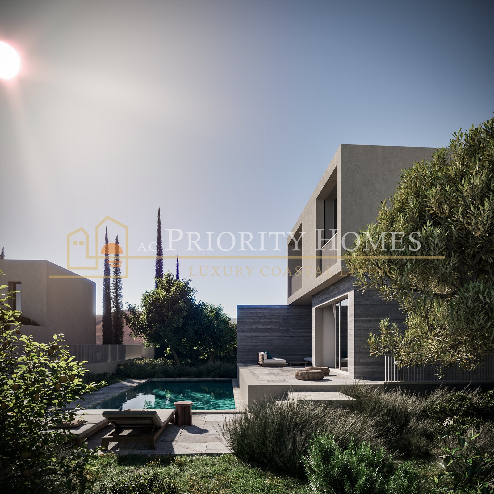 Luxury Three-Bedroom Villas on the Edge of Akamas National Park in Pegeia