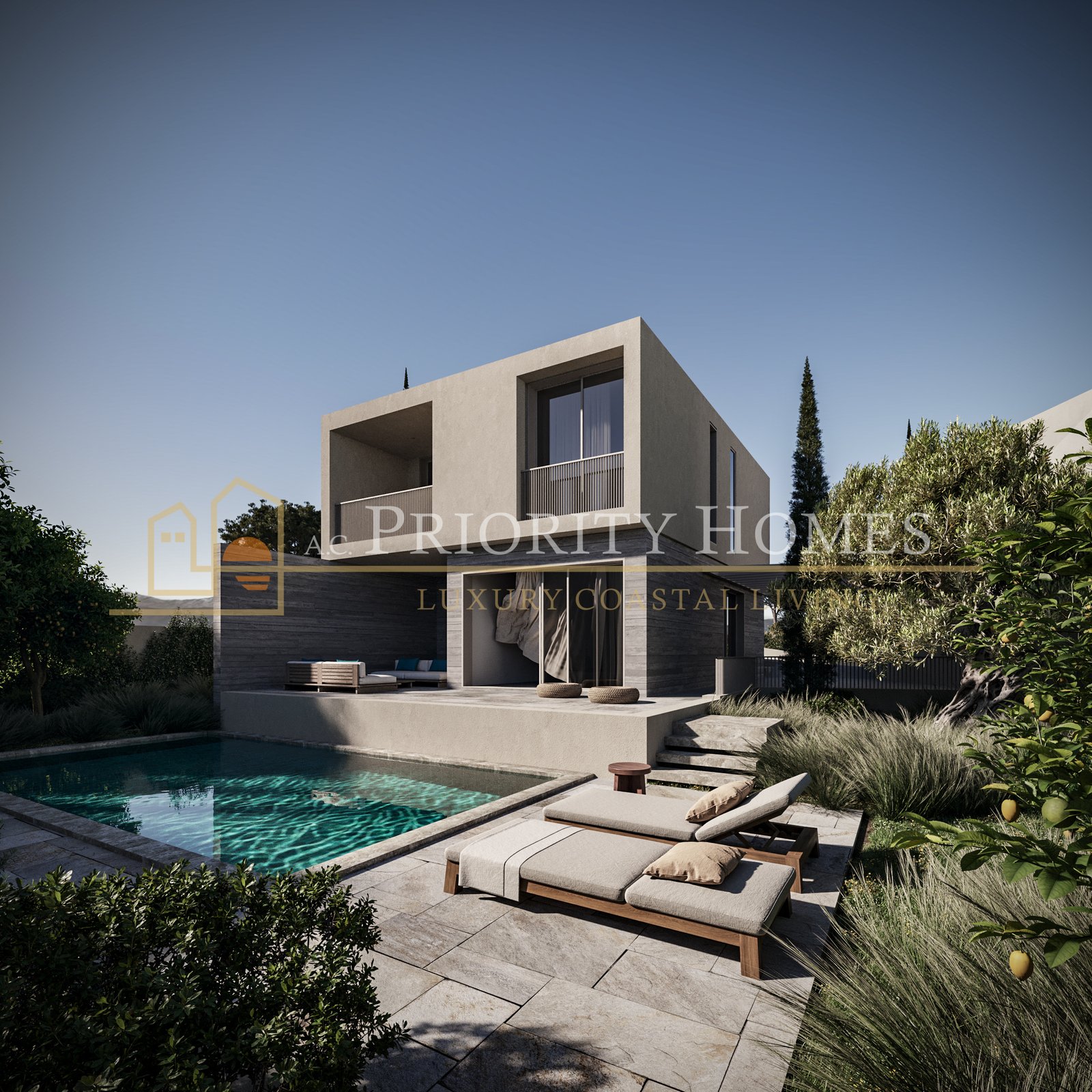 Luxury Three-Bedroom Villas on the Edge of Akamas National Park in Pegeia