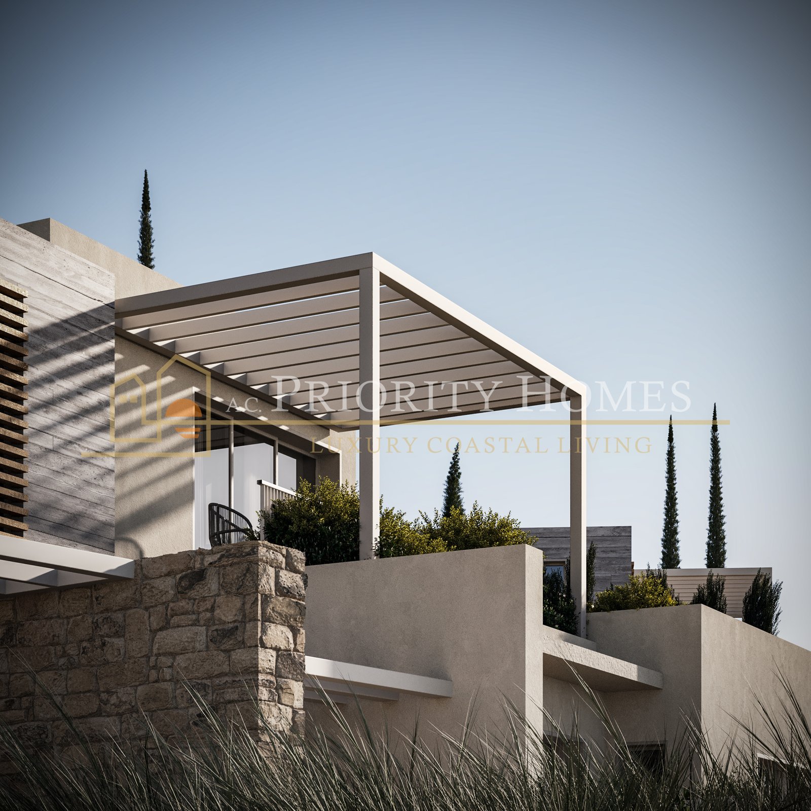 05. Type_B_Plot_07_Architecture_Details Luxury Two-Bedroom Villas on the Edge of Akamas National Park in Pegeia