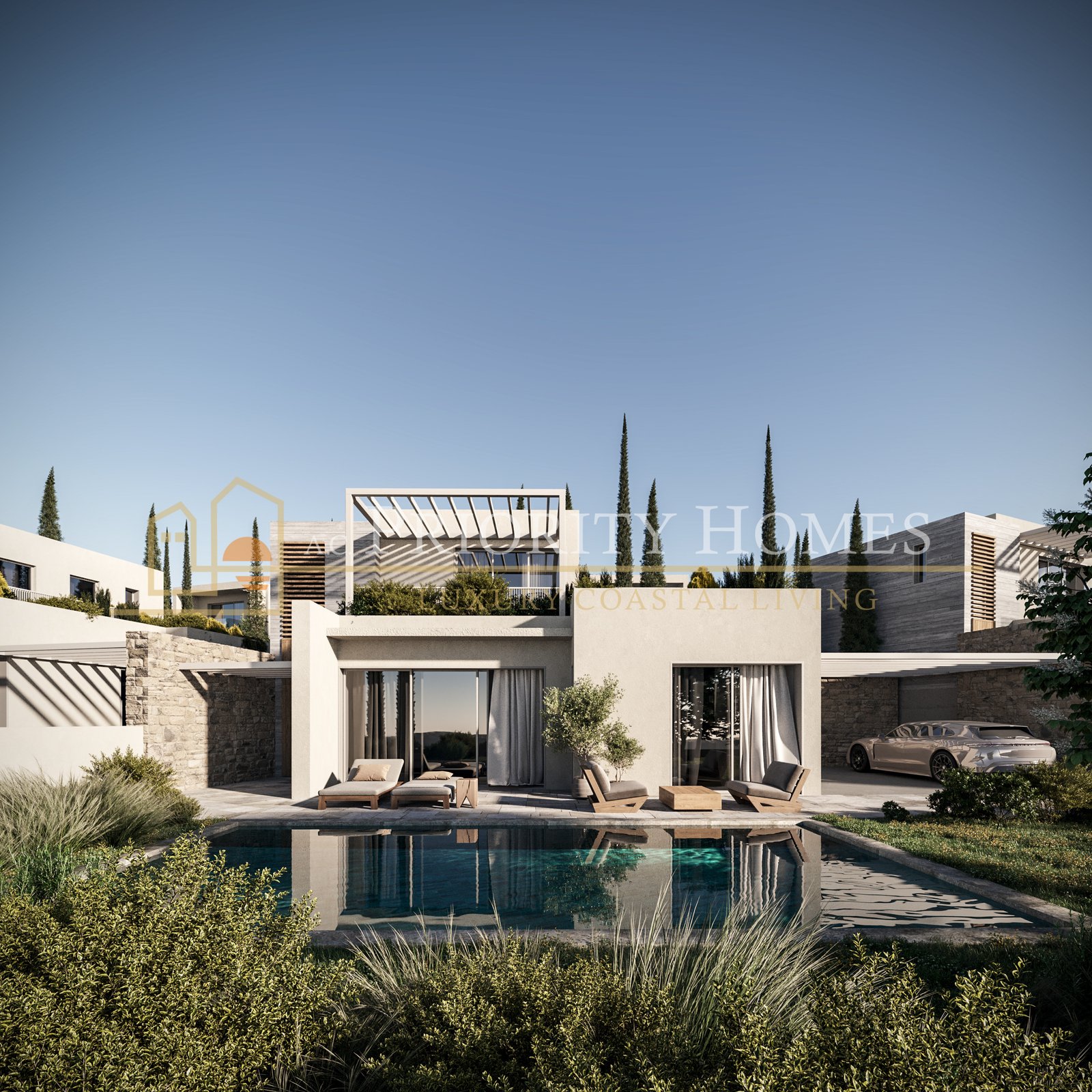 Luxury Three-Bedroom Villas on the Edge of Akamas National Park in Pegeia