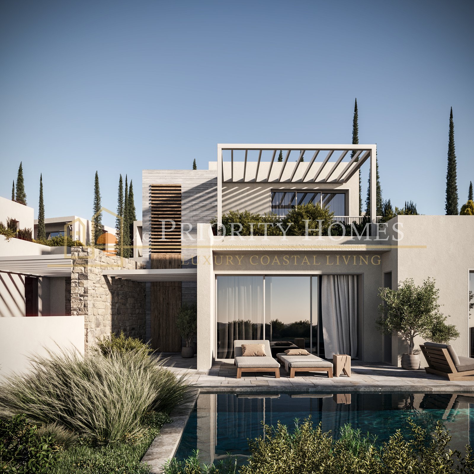 Luxury Three-Bedroom Villas on the Edge of Akamas National Park in Pegeia