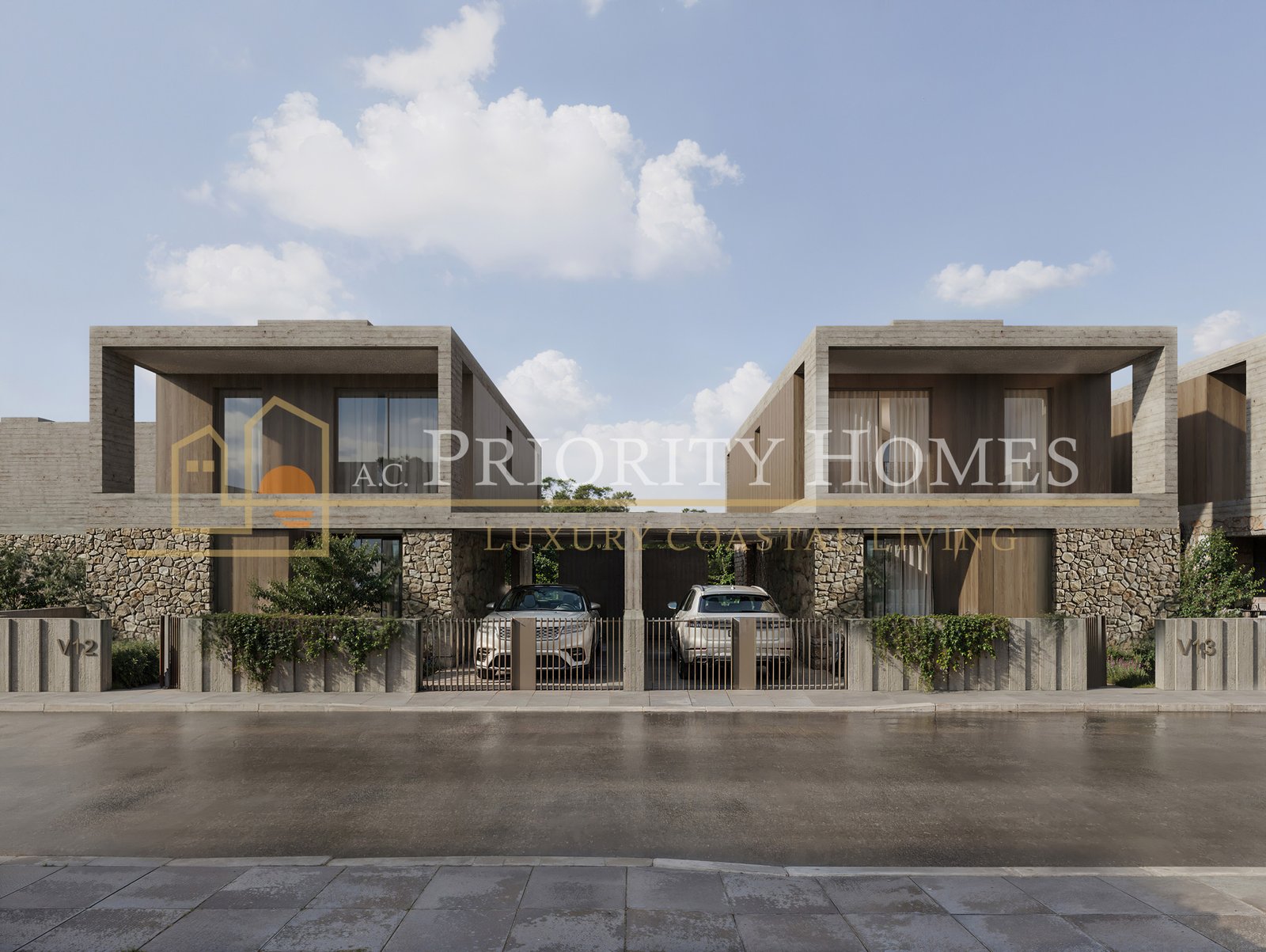 Contemporary Three Bedroom Luxury Villas in Geroskipou