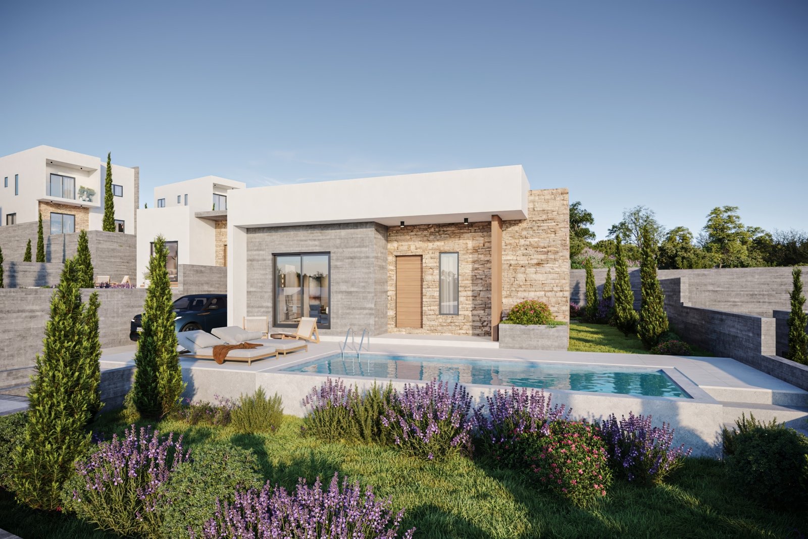 12 Elegant Three‑Bedroom Bungalow in Pegeia