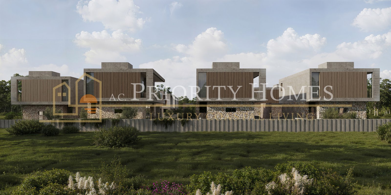 Contemporary Three Bedroom Luxury Villas in Geroskipou