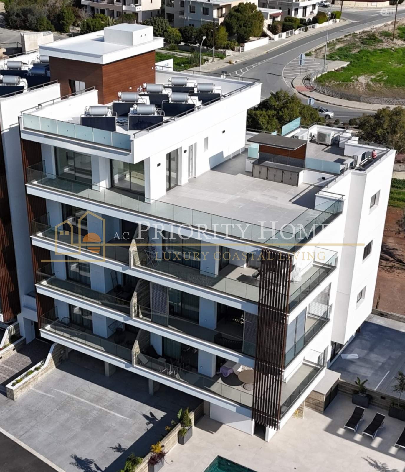 Contemporary Two-Bedroom Penthouse with Private Roof Terrace in Kato Paphos