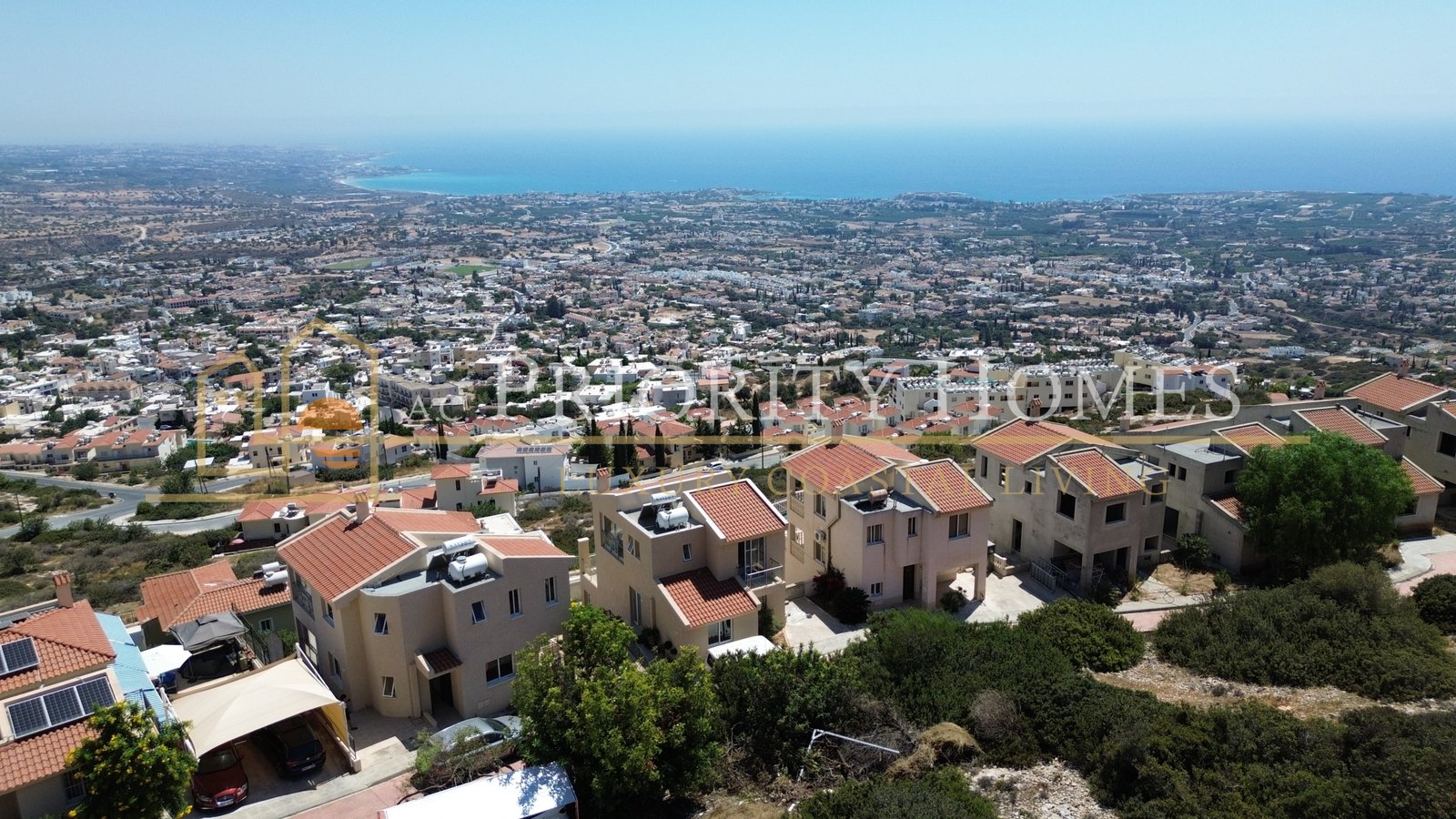 Five-Bedroom Villas with Panoramic Sea Views in Pegeia