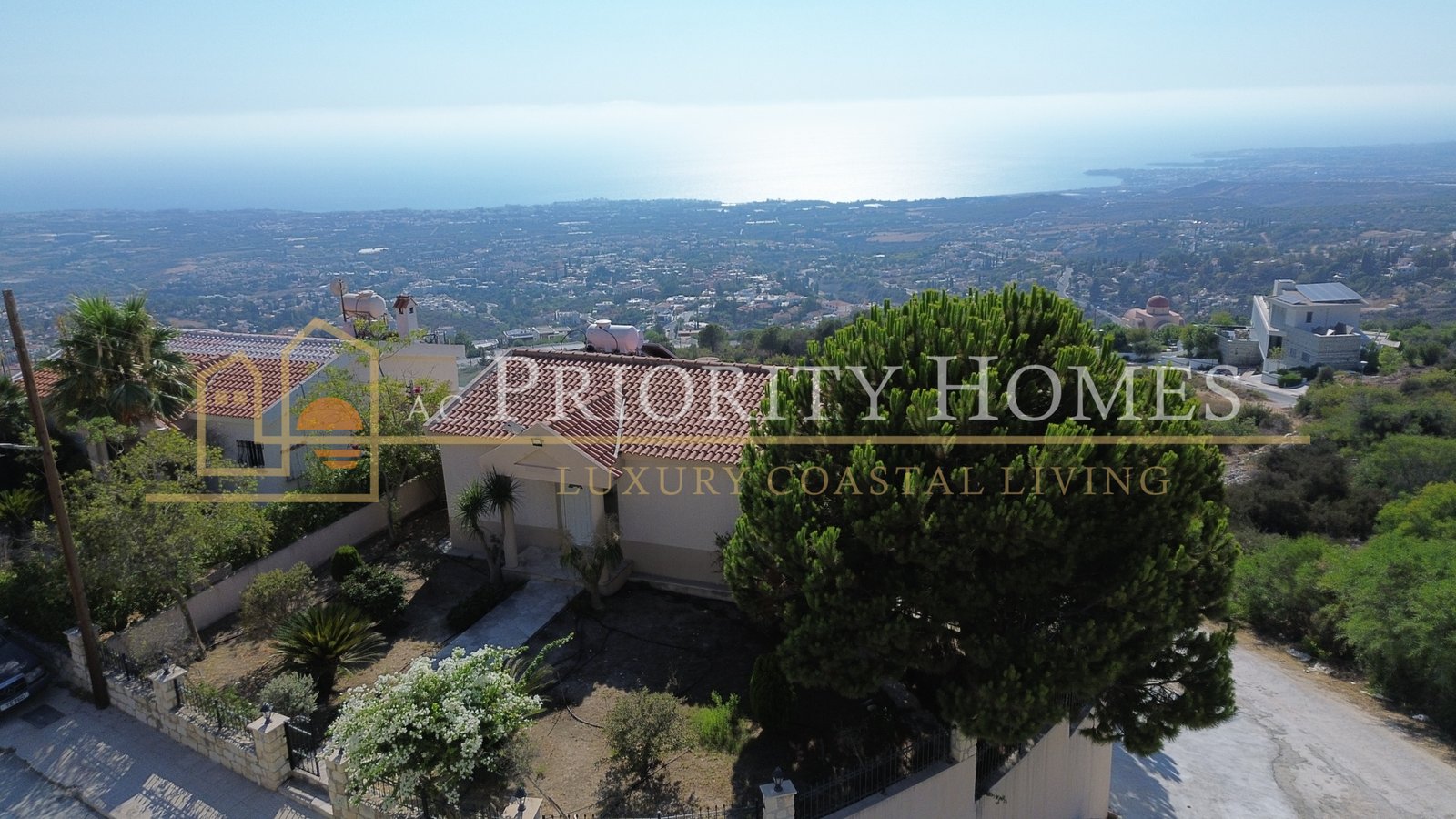 Luxury Five-Bedroom Villa with Sea Views in Tala, Paphos