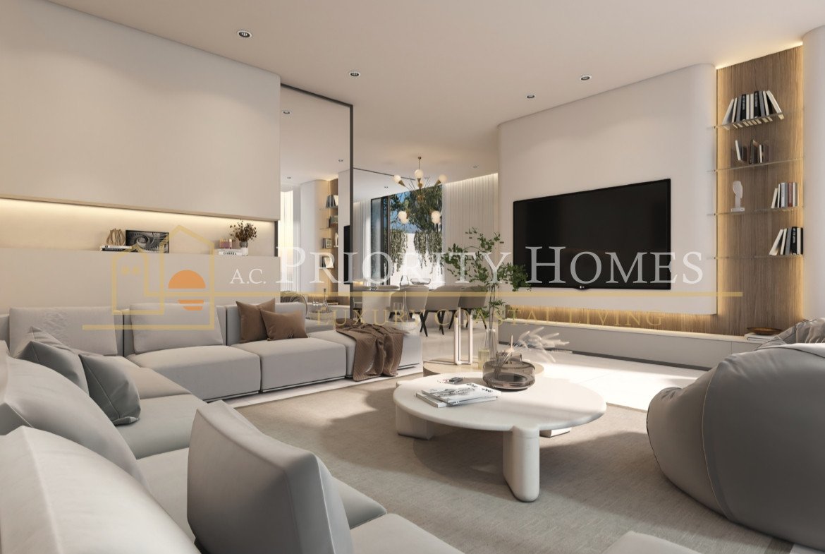 Modern Three-Bedroom Villas with Roof Garden & Sea Views in Geroskipou, Paphos