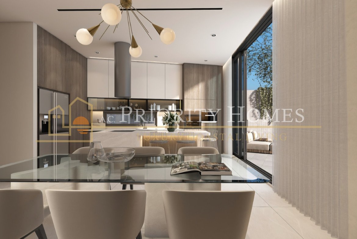 Modern Three-Bedroom Villas with Roof Garden & Sea Views in Geroskipou, Paphos