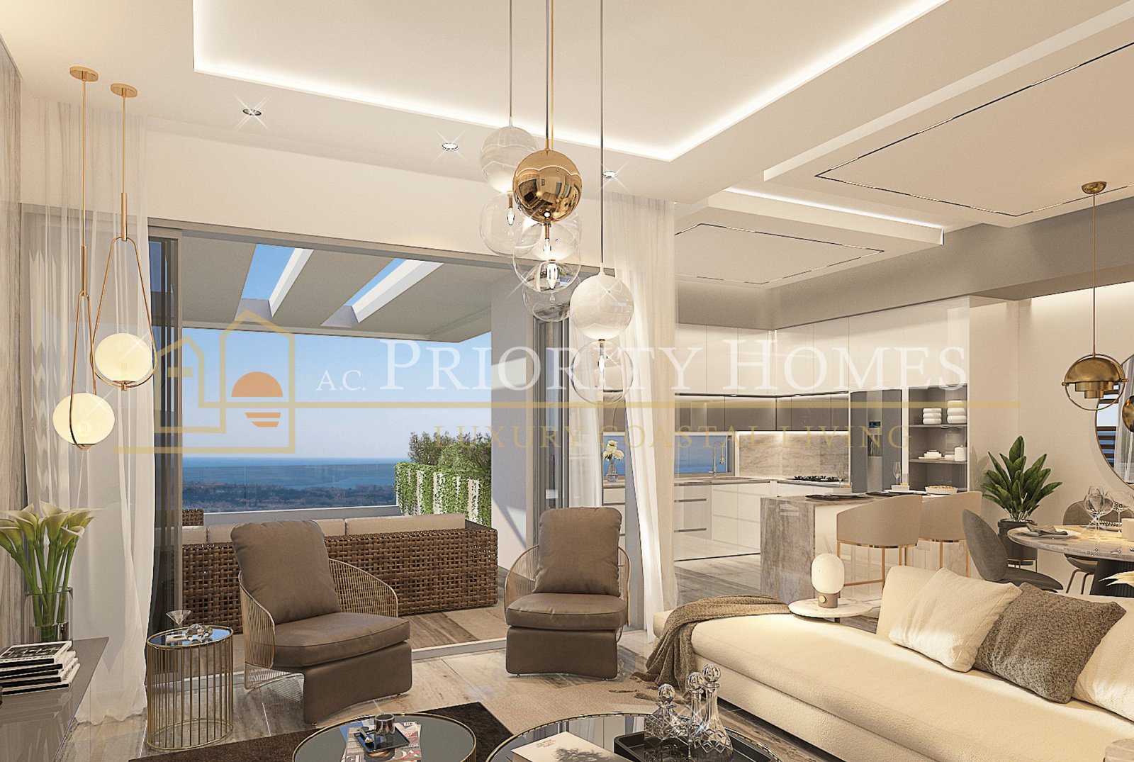Luxury Two-Bedroom Apartments in Universal, Paphos