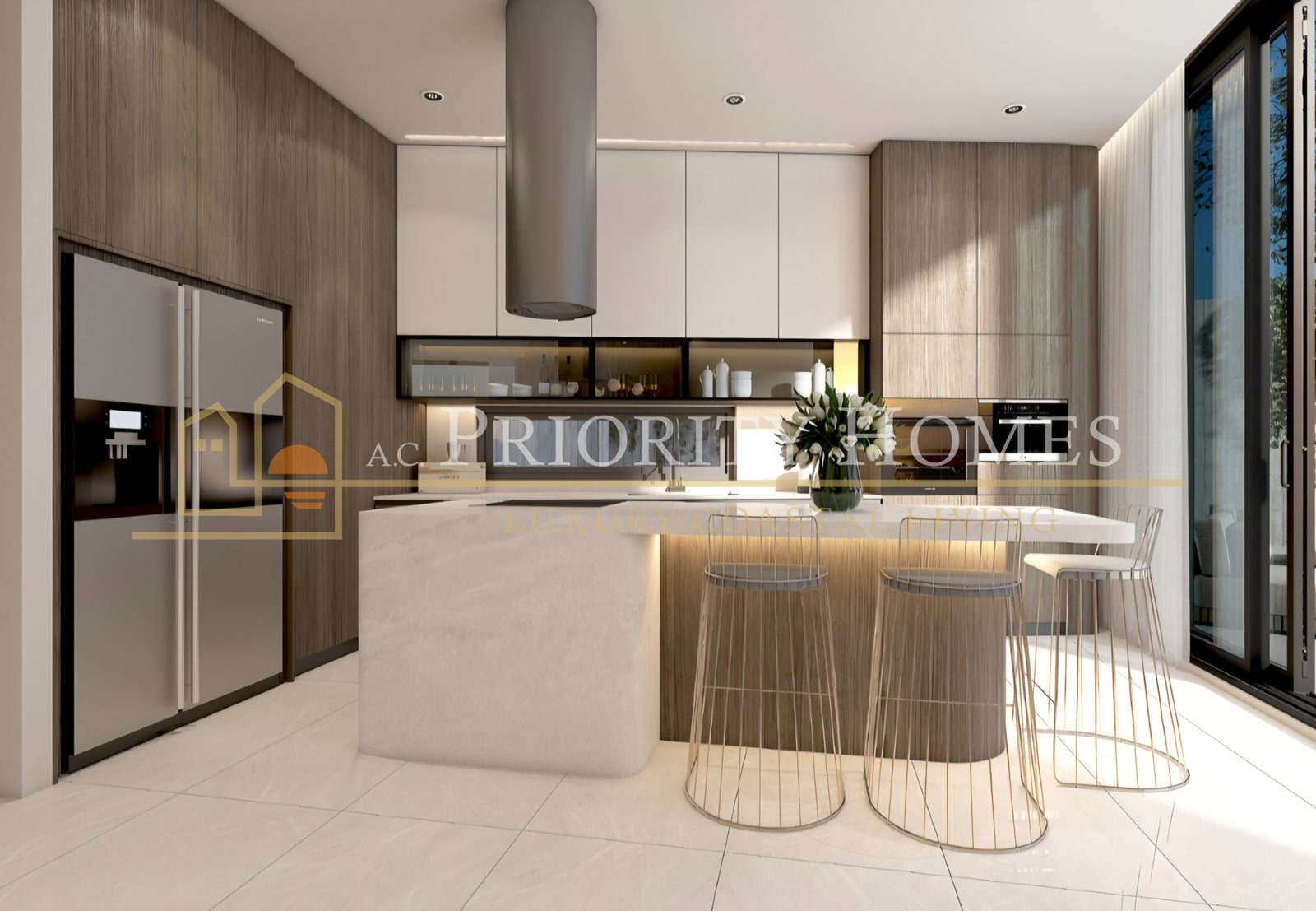 Modern Three-Bedroom Villas with Roof Garden & Sea Views in Geroskipou, Paphos