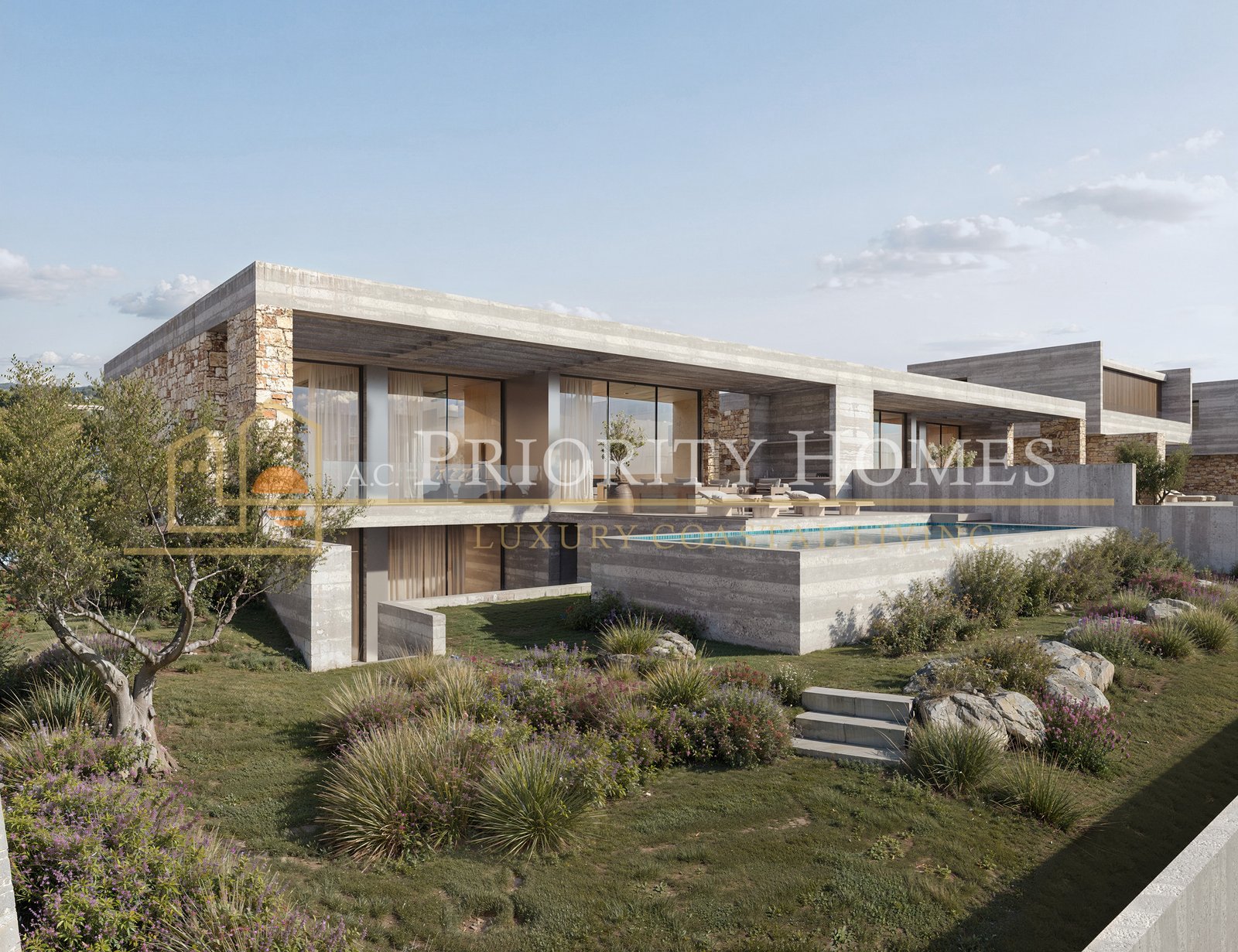 Contemporary Luxury Three-Bedroom Villas in Sea Caves Pegeia