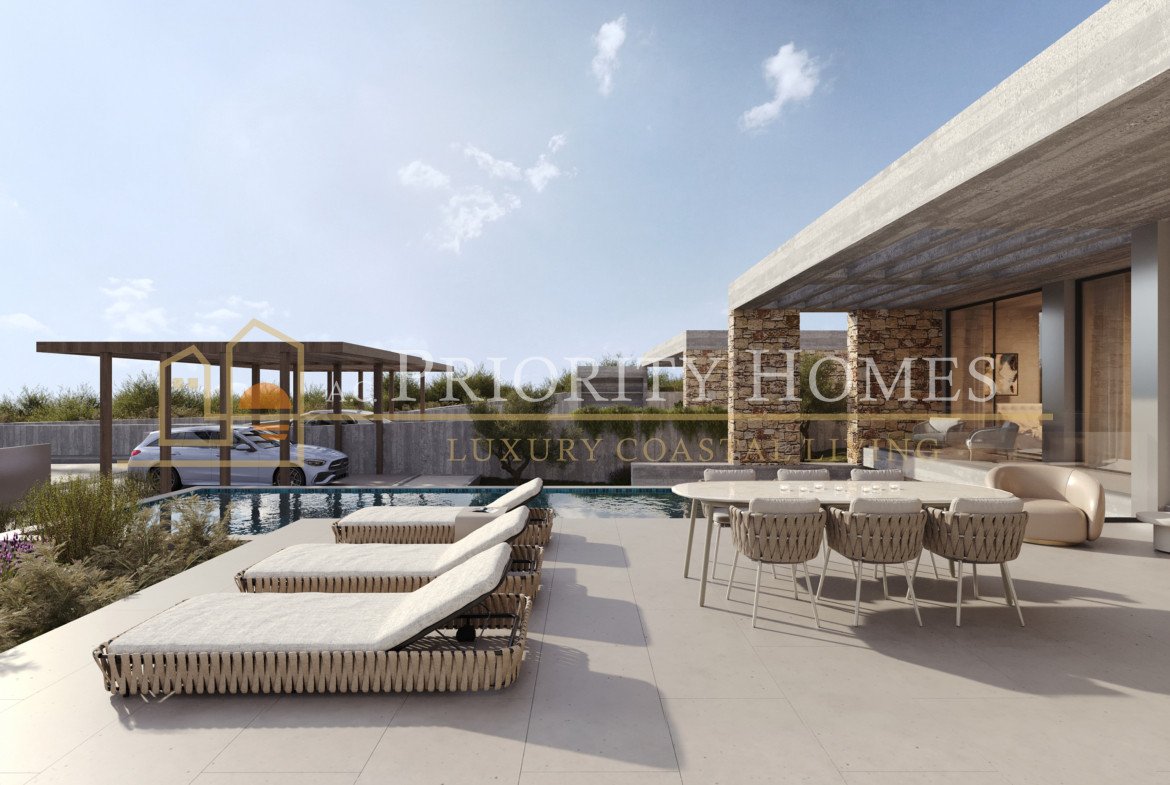 Contemporary Luxury Three-Bedroom Villas in Sea Caves Pegeia