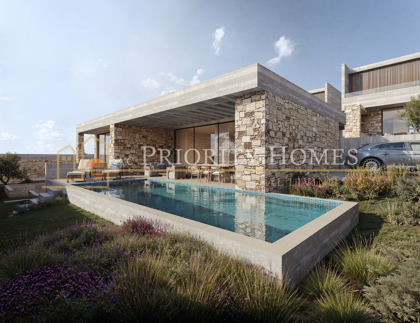 Contemporary Luxury Four-Bedroom Villas in Sea Caves Pegeia
