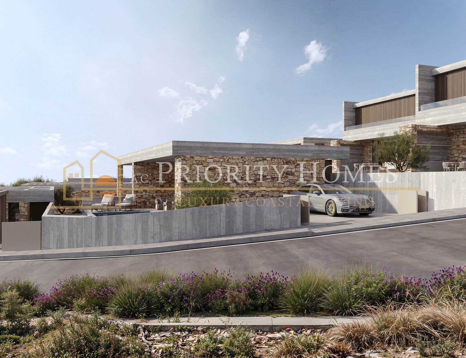Contemporary Luxury Three-Bedroom Villas in Sea Caves Pegeia