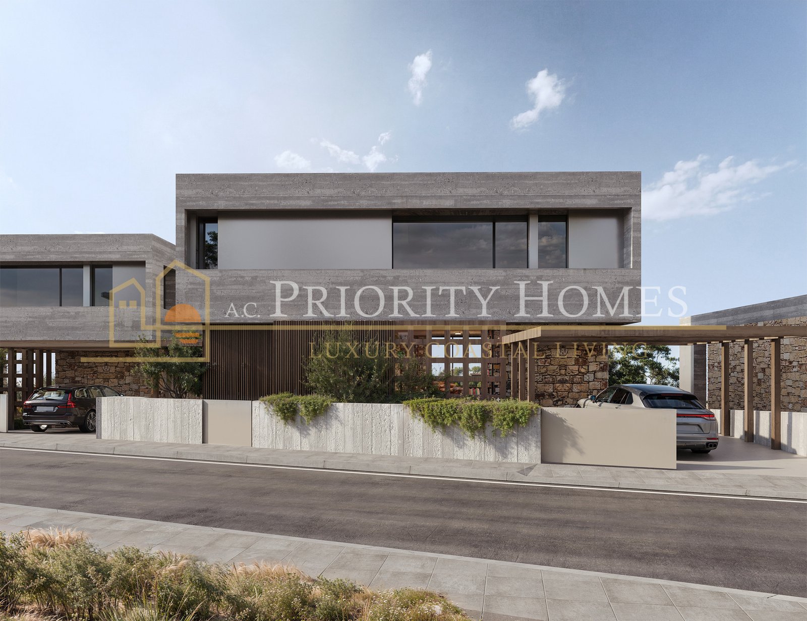 Contemporary Luxury Four-Bedroom Villas in Sea Caves Pegeia