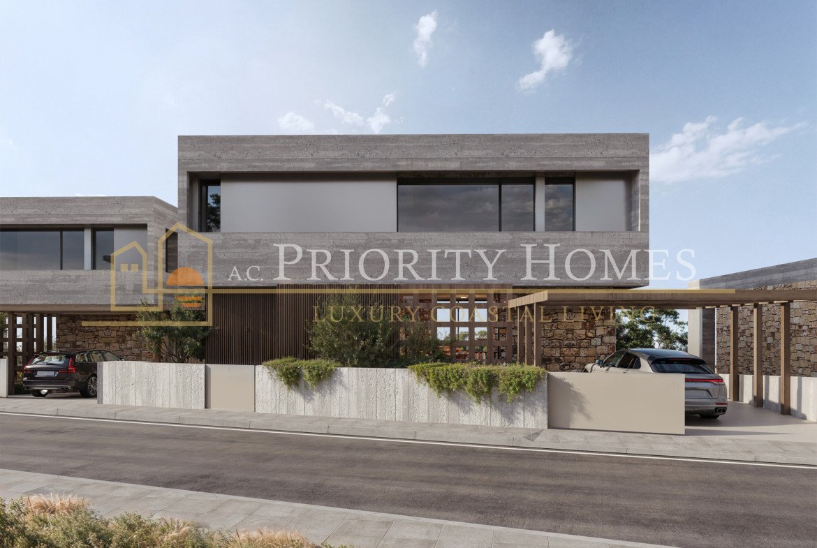 Contemporary Luxury Three-Bedroom Villas in Sea Caves Pegeia