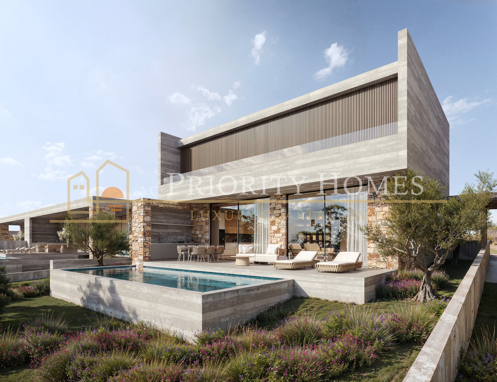 Contemporary Luxury Four-Bedroom Villas in Sea Caves Pegeia