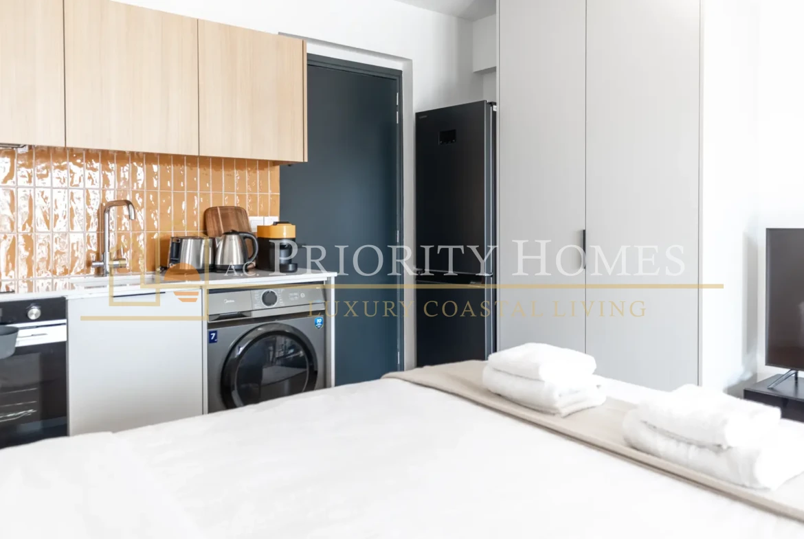 Modern Furnished Studio Apartment for Rent in Kato Paphos