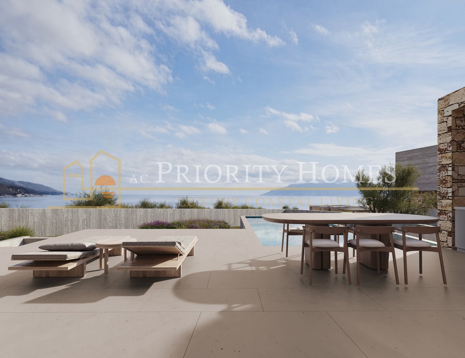 Contemporary Luxury Three-Bedroom Villas in Sea Caves Pegeia