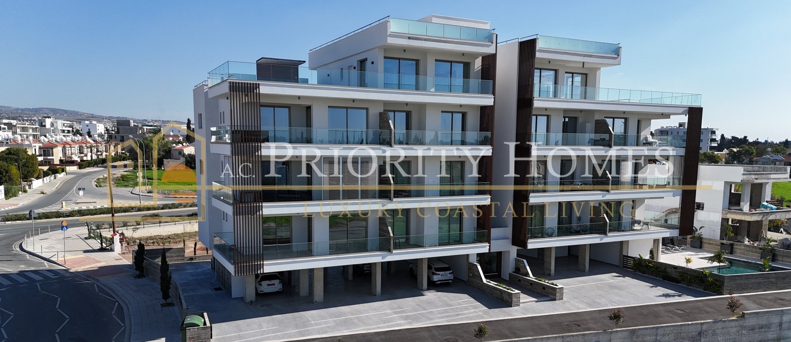 Contemporary Two-Bedroom Penthouse with Private Roof Terrace in Kato Paphos