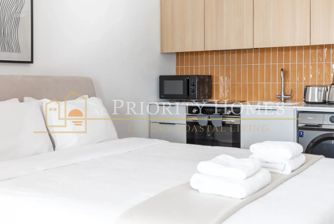 Modern Furnished Studio Apartment for Rent in Kato Paphos