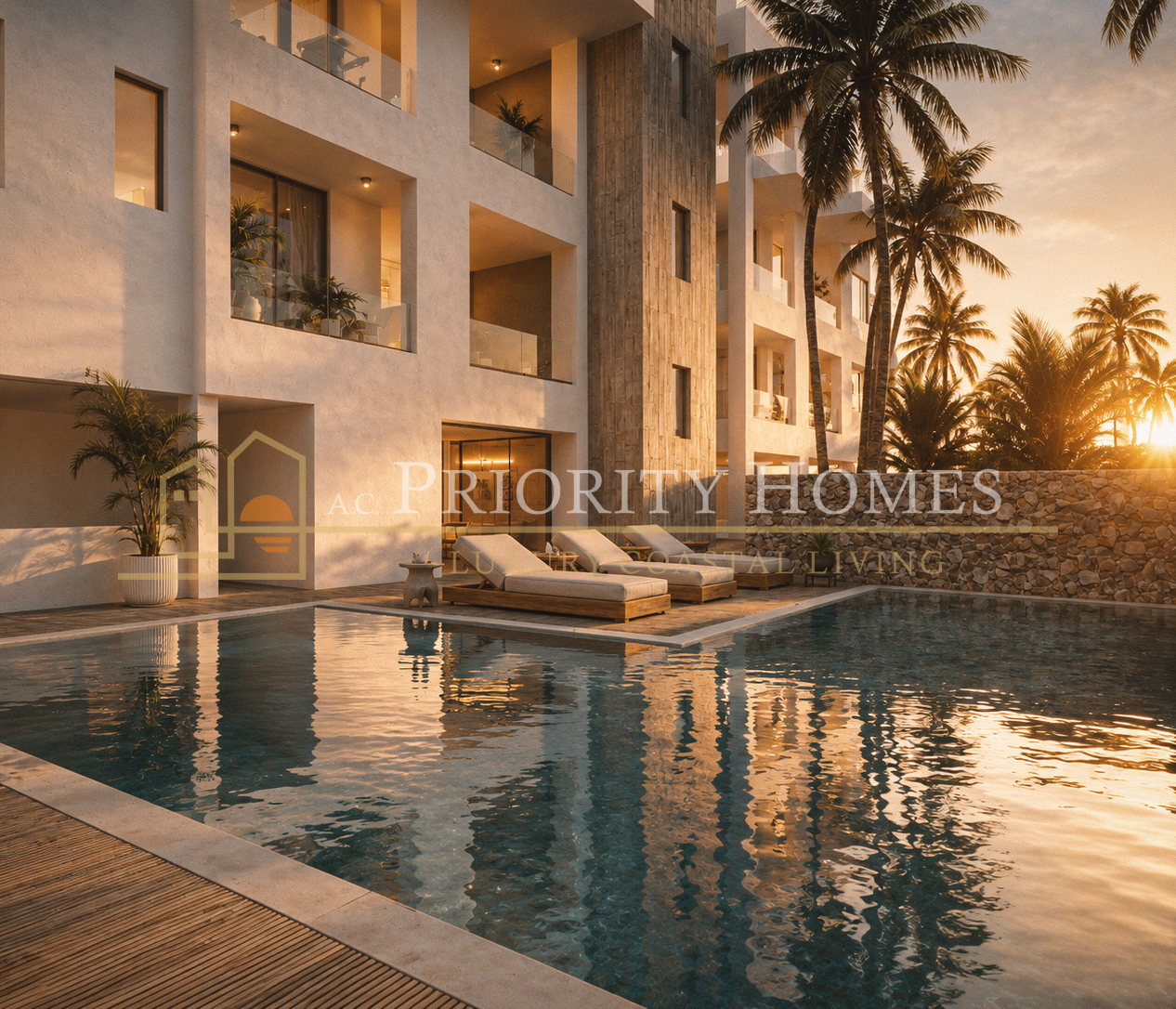 Modern Three-Bedroom Apartments for Sale in Geroskipou