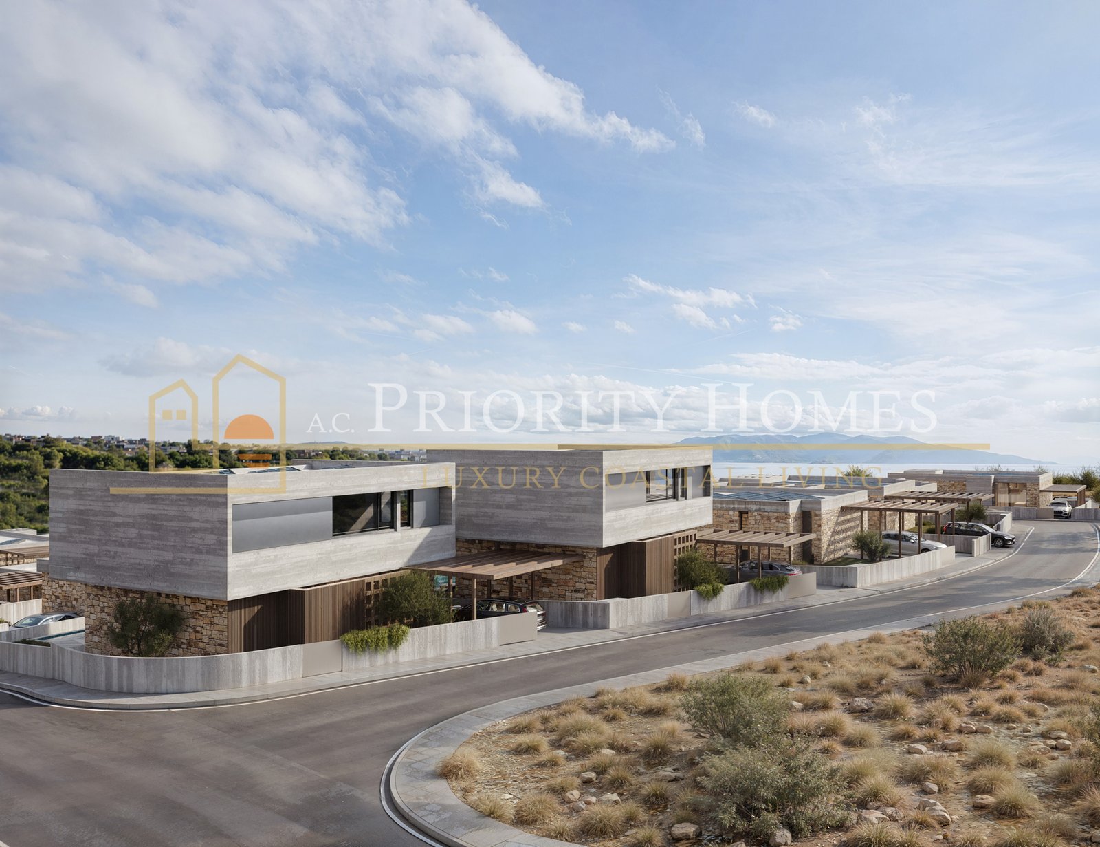 Contemporary Luxury Three-Bedroom Villas in Sea Caves Pegeia
