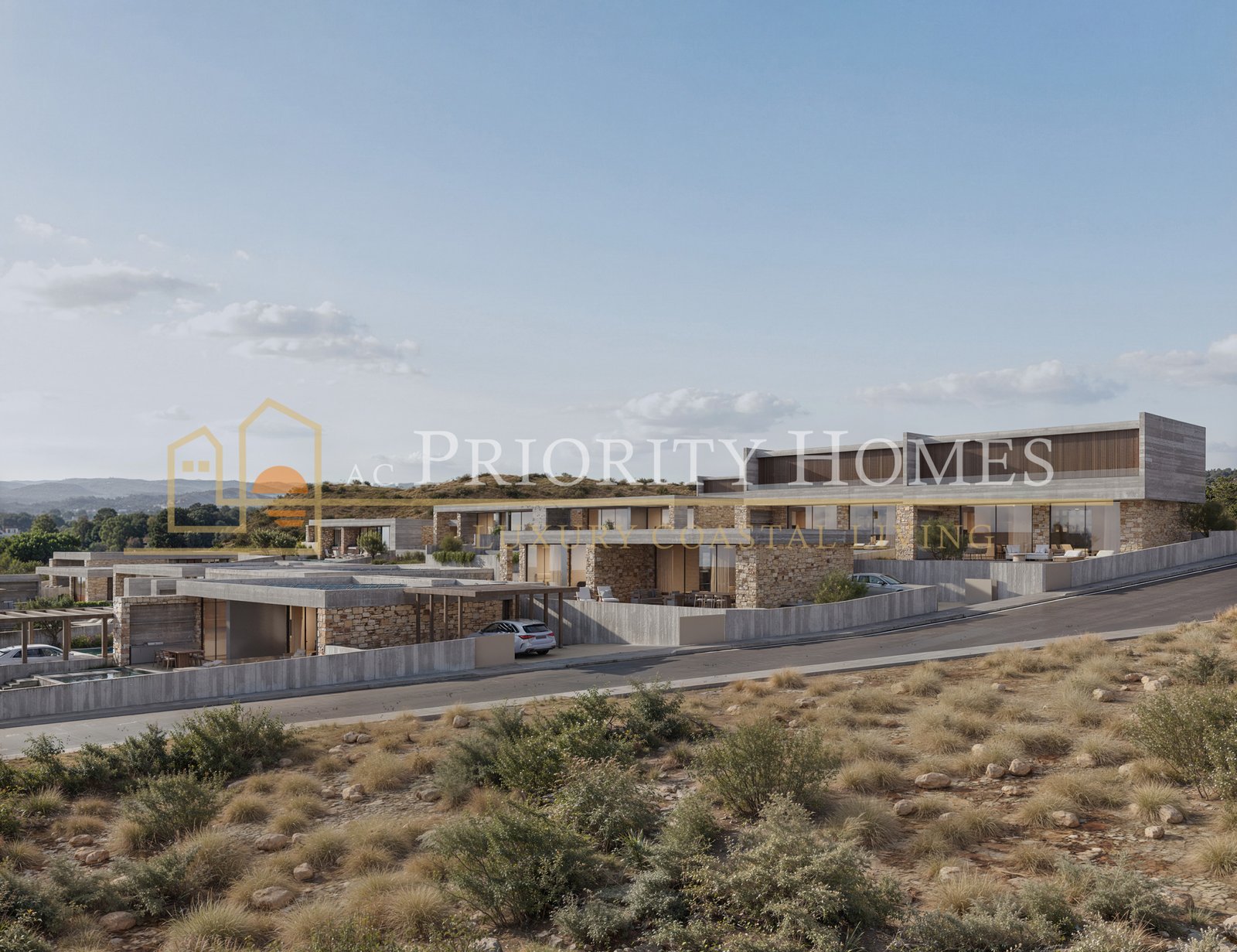 Contemporary Luxury Three-Bedroom Villas in Sea Caves Pegeia