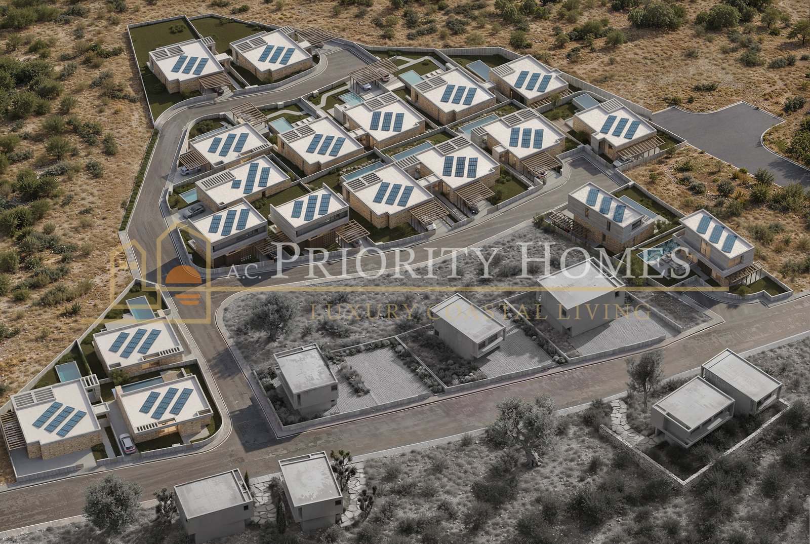 Contemporary Luxury Four-Bedroom Villas in Sea Caves Pegeia