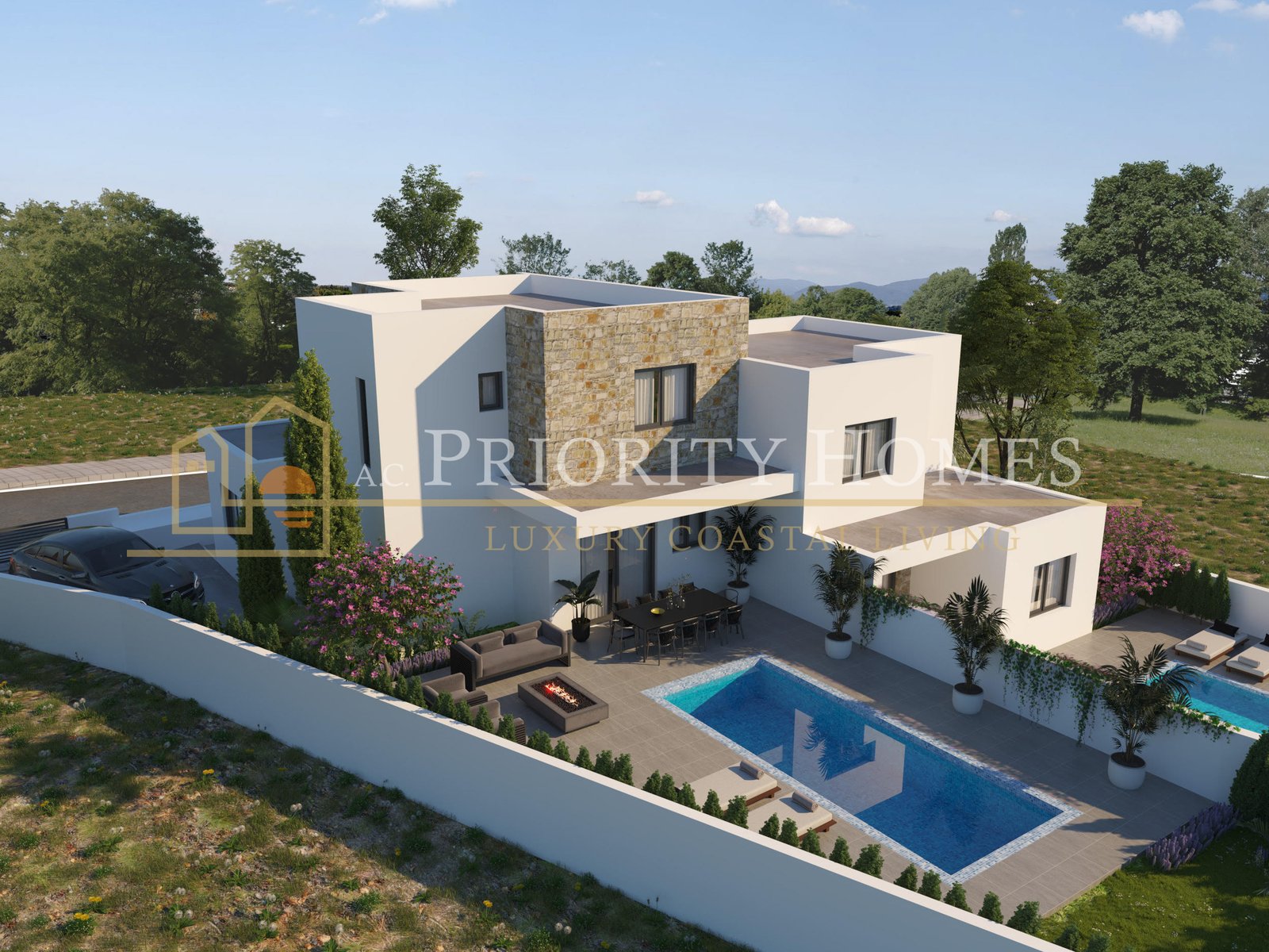 Modern Three-Bedroom Semi-Detached Villas in Pegeia