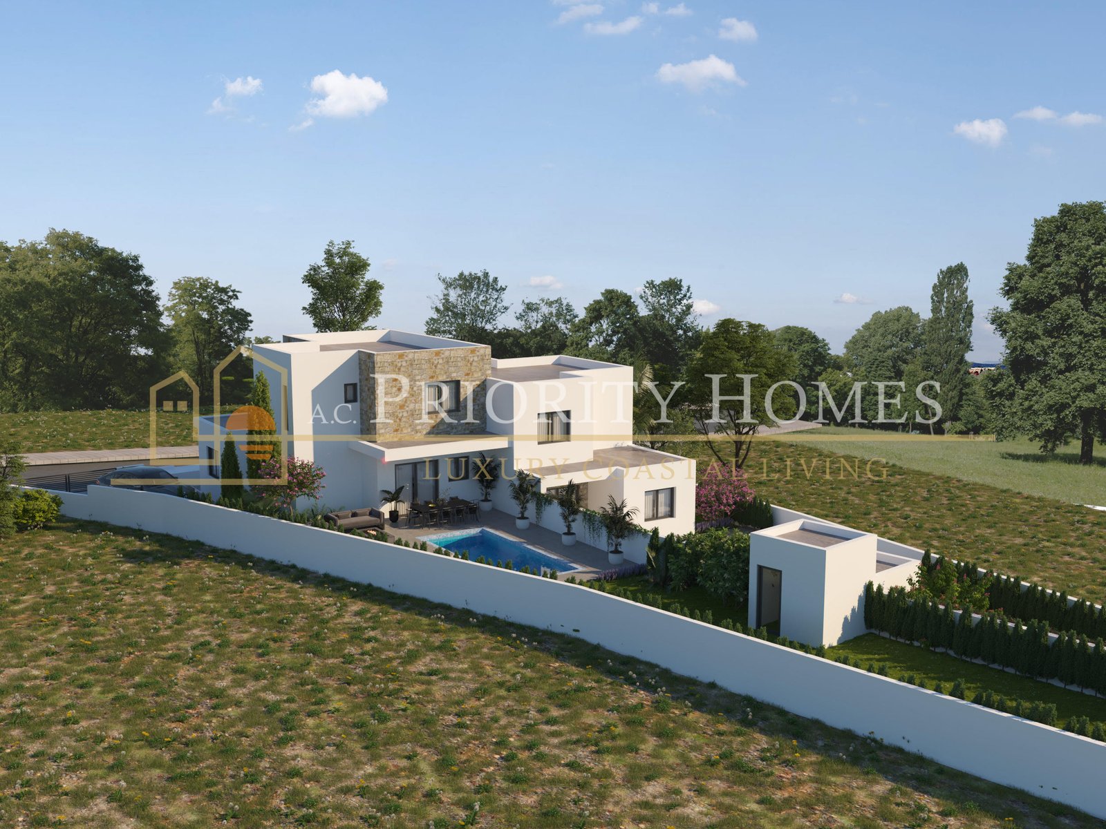 Modern Three-Bedroom Semi-Detached Villas in Pegeia
