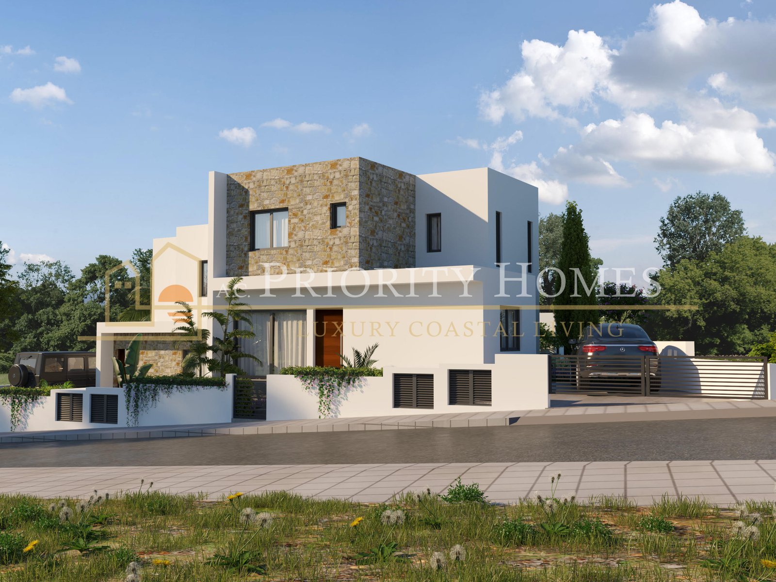 Modern Three-Bedroom Semi-Detached Villas in Pegeia