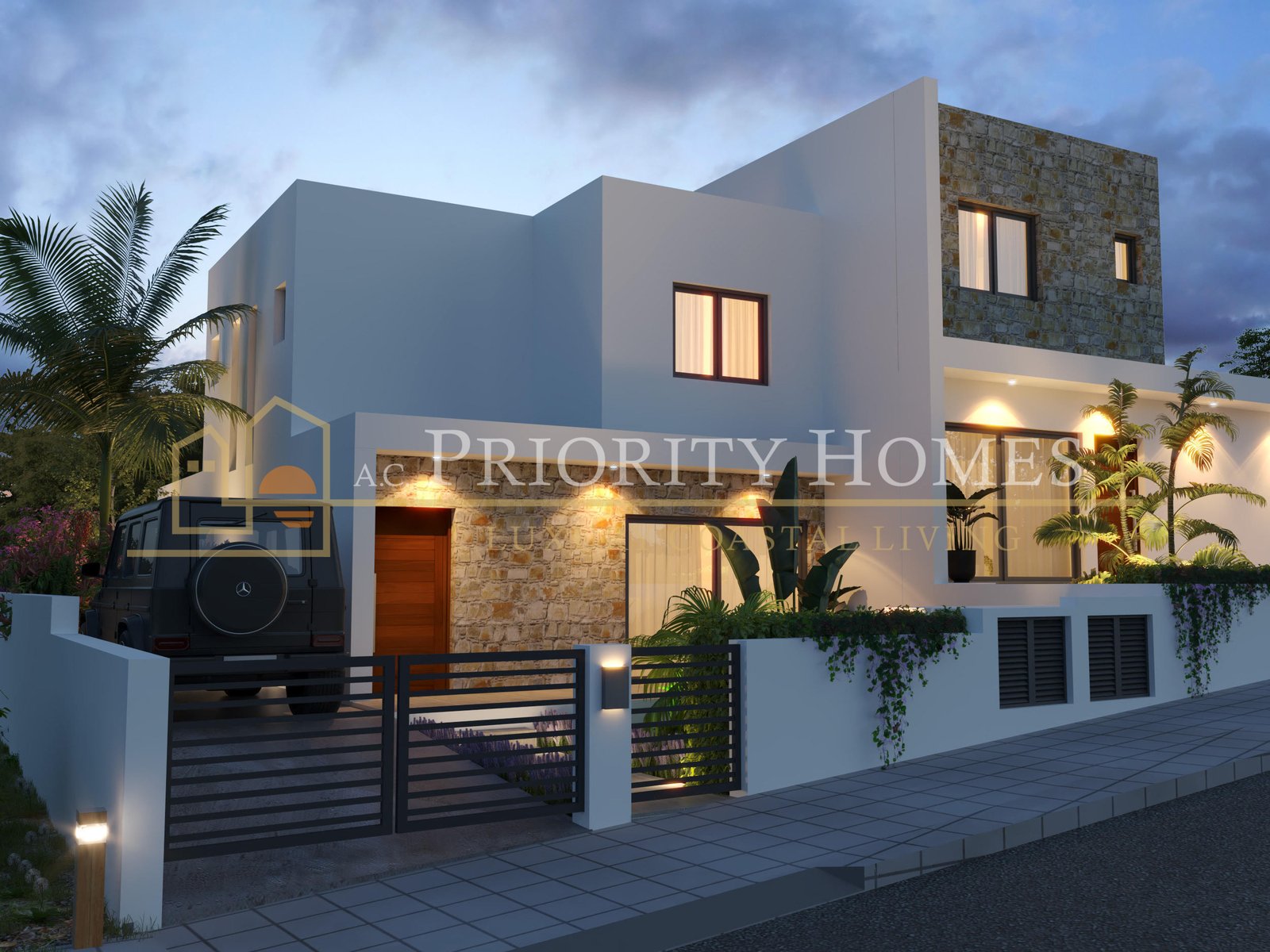 Modern Three-Bedroom Semi-Detached Villas in Pegeia