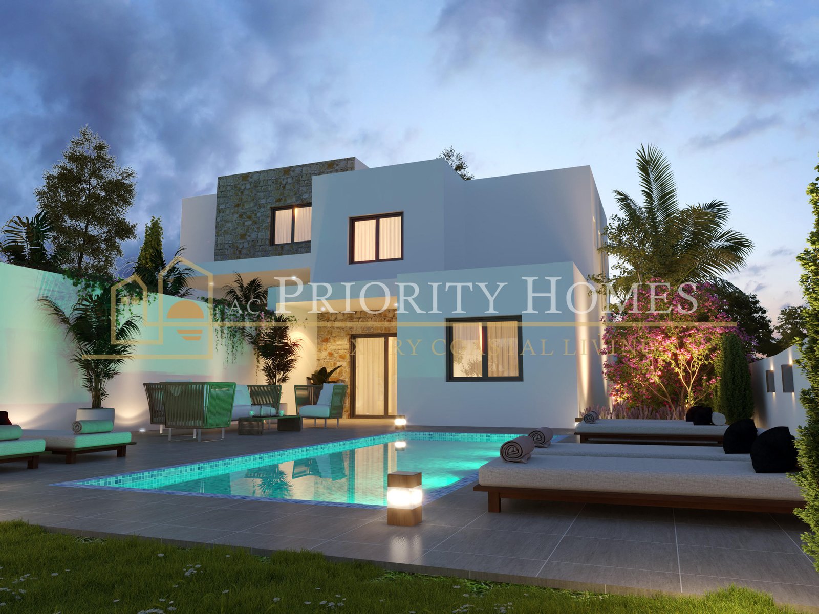 Modern Three-Bedroom Semi-Detached Villas in Pegeia