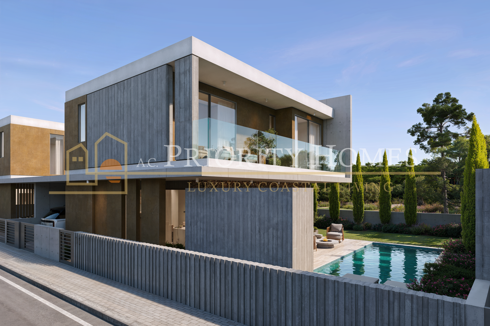 Contemporary Luxury Three-Bedroom Villas in Geroskipou