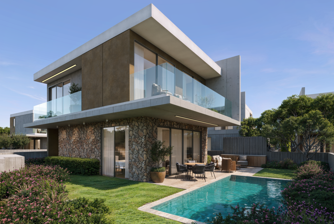 Contemporary Luxury Three-Bedroom Villas in Geroskipou