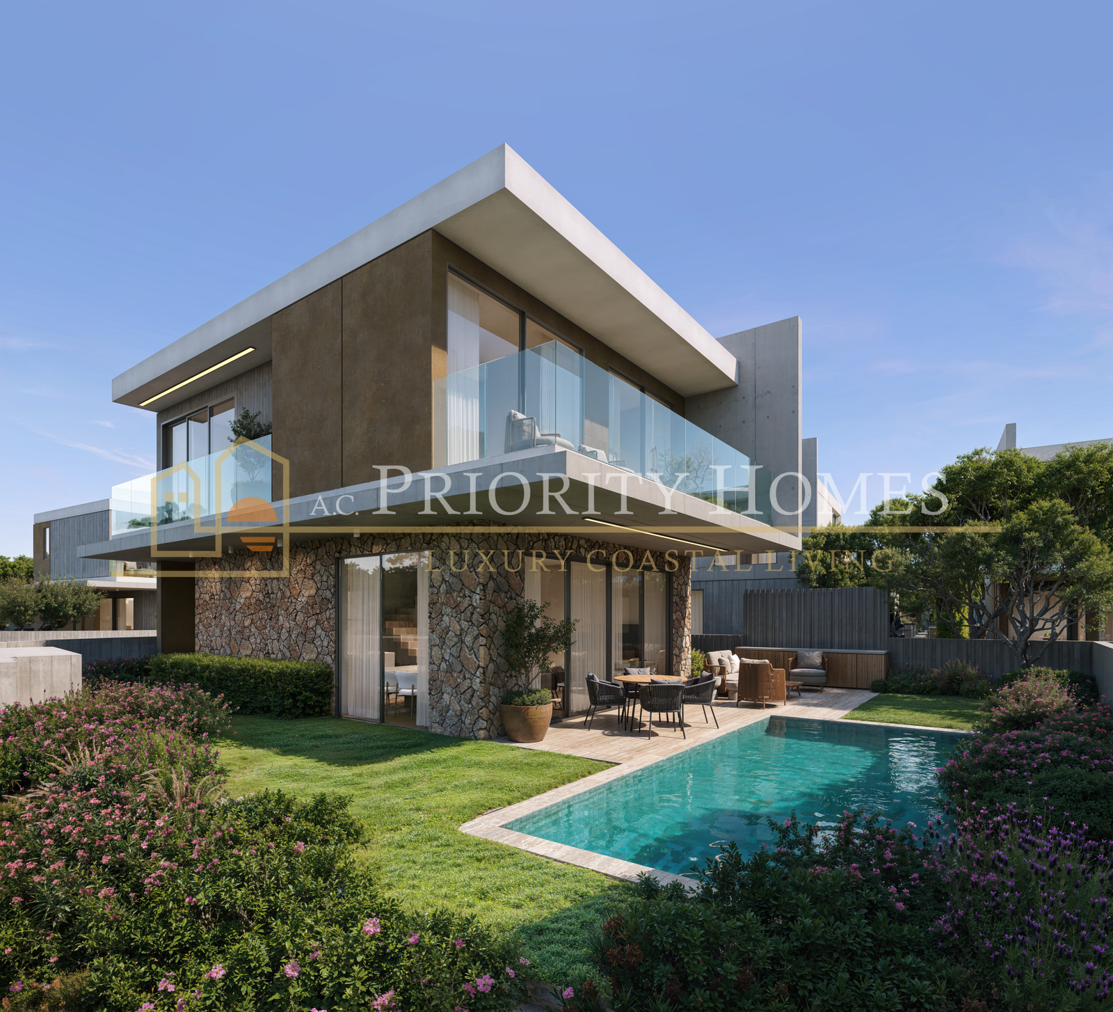 Contemporary Luxury Three-Bedroom Villas in Geroskipou
