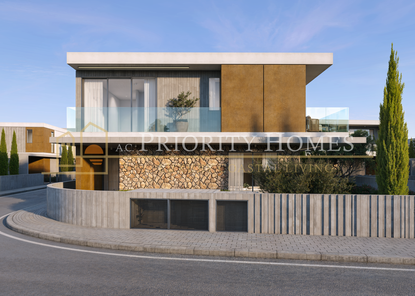 Contemporary Luxury Three-Bedroom Villas in Geroskipou