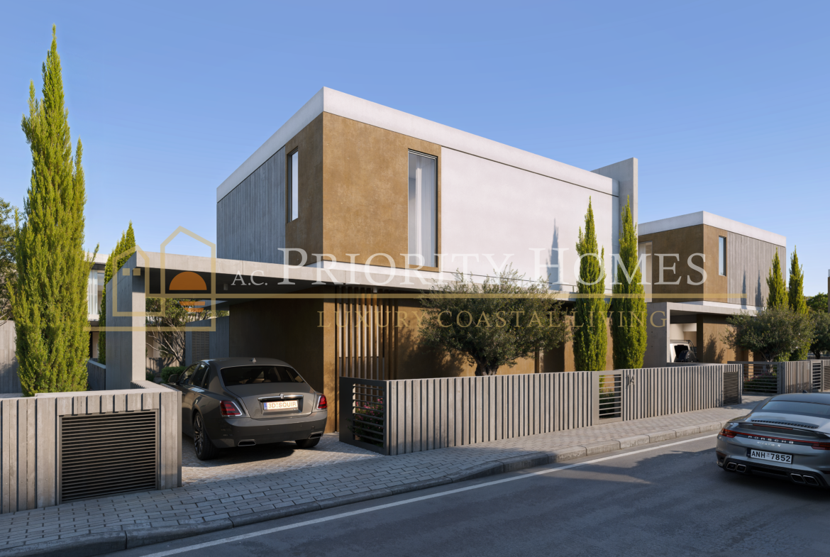 Contemporary Luxury Three-Bedroom Villas in Geroskipou