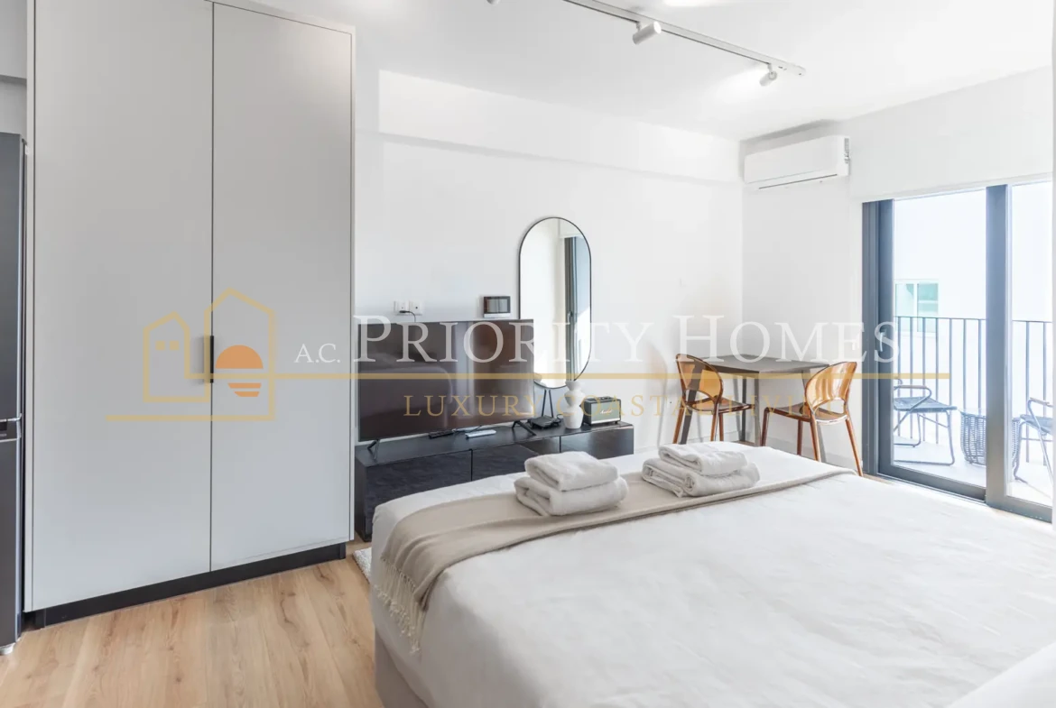 Modern Furnished Studio Apartment for Rent in Kato Paphos