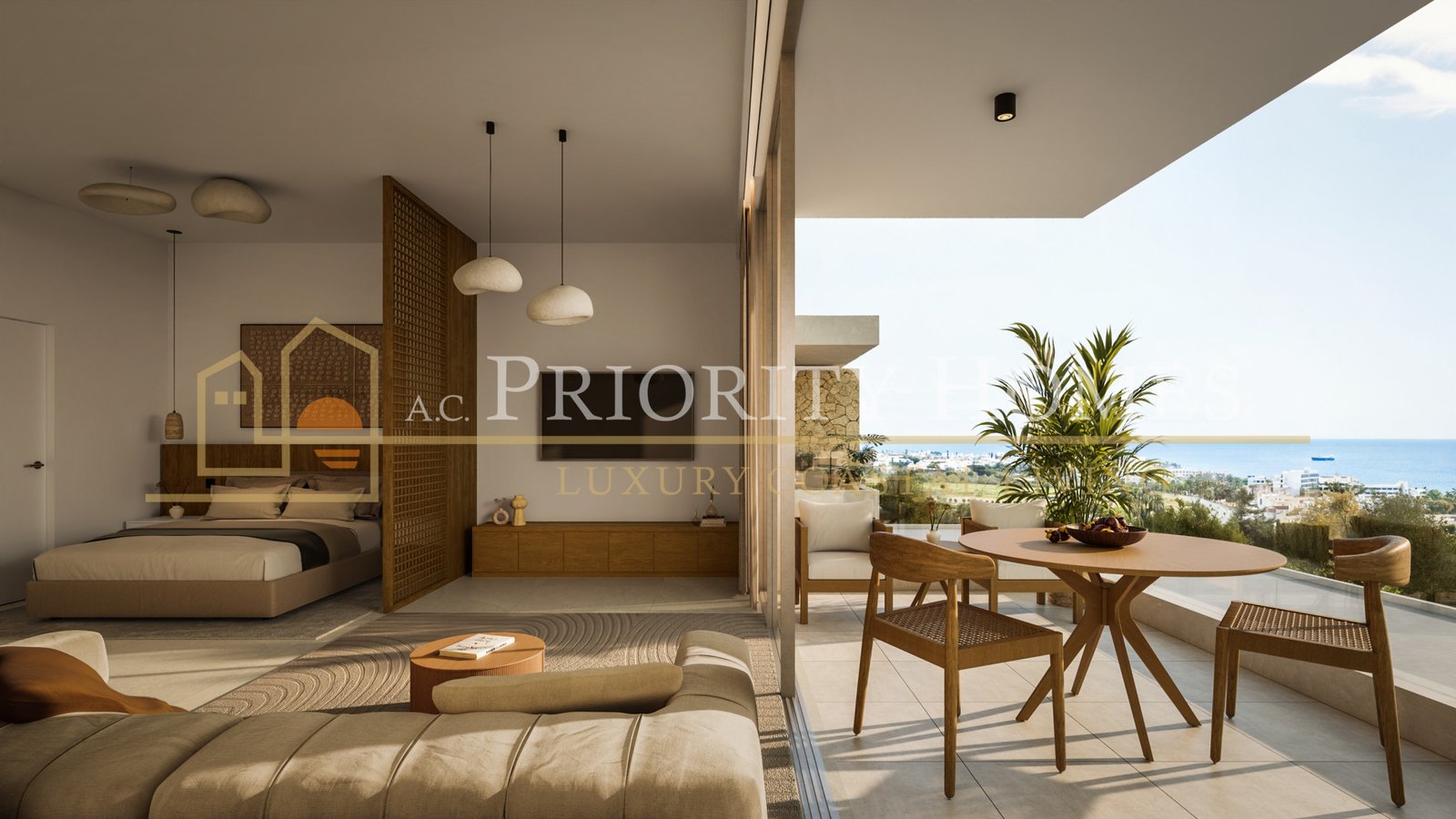 Boutique Seaside Resort Two Bedroom Apartments in Kissonerga, Paphos