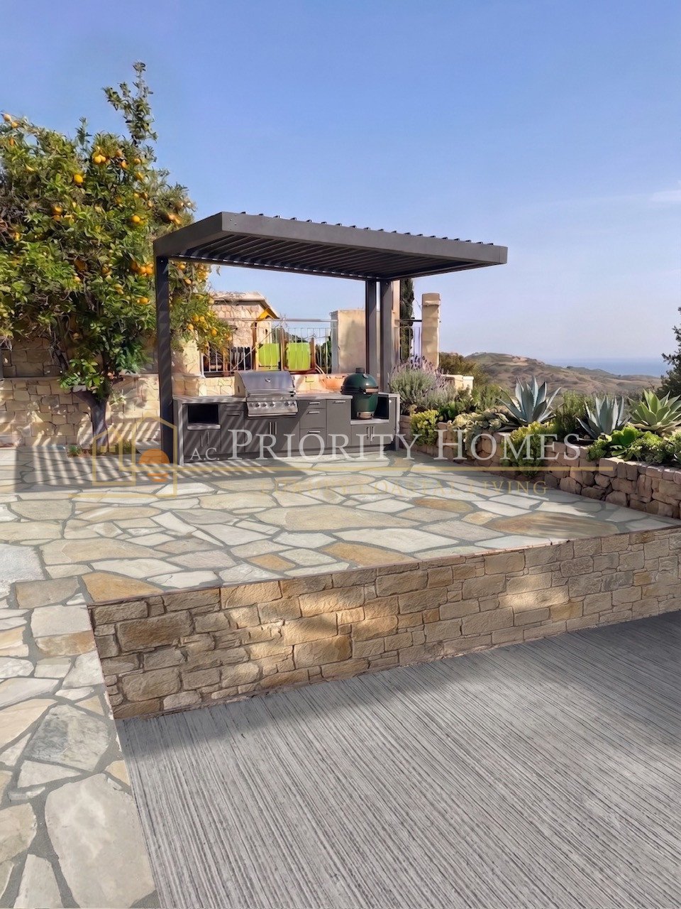 Charming Three-Bedroom Detached Stone Villa in Marathounta, Paphos