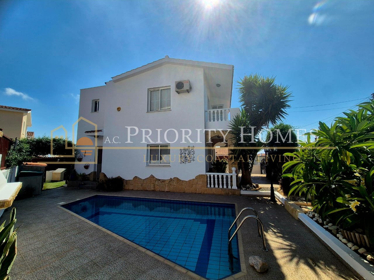 Beautiful Three-Bedroom Detached Villa with Private Pool, Sea & Mountain Views in Tala