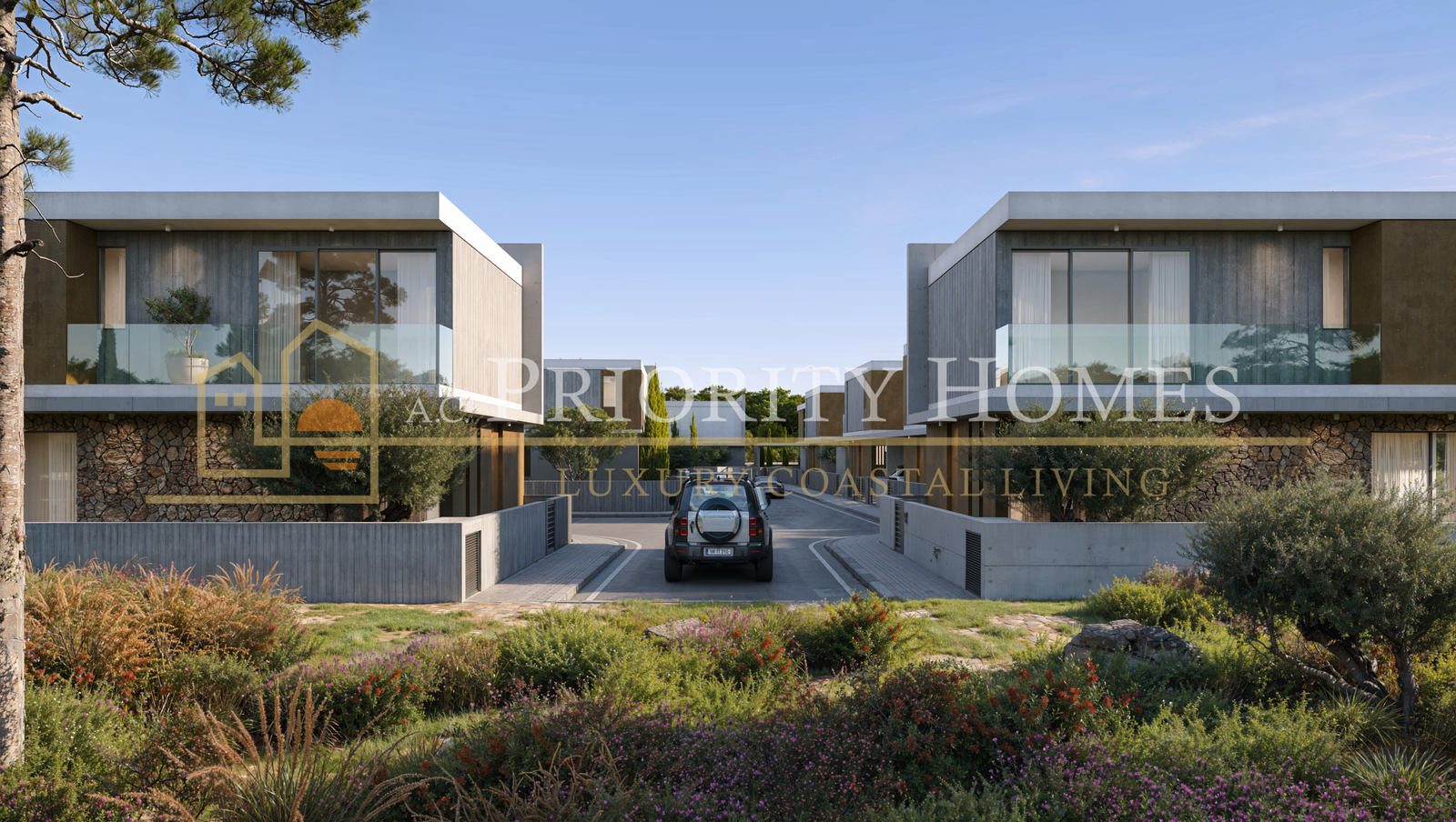 Contemporary Luxury Three-Bedroom Villas in Geroskipou