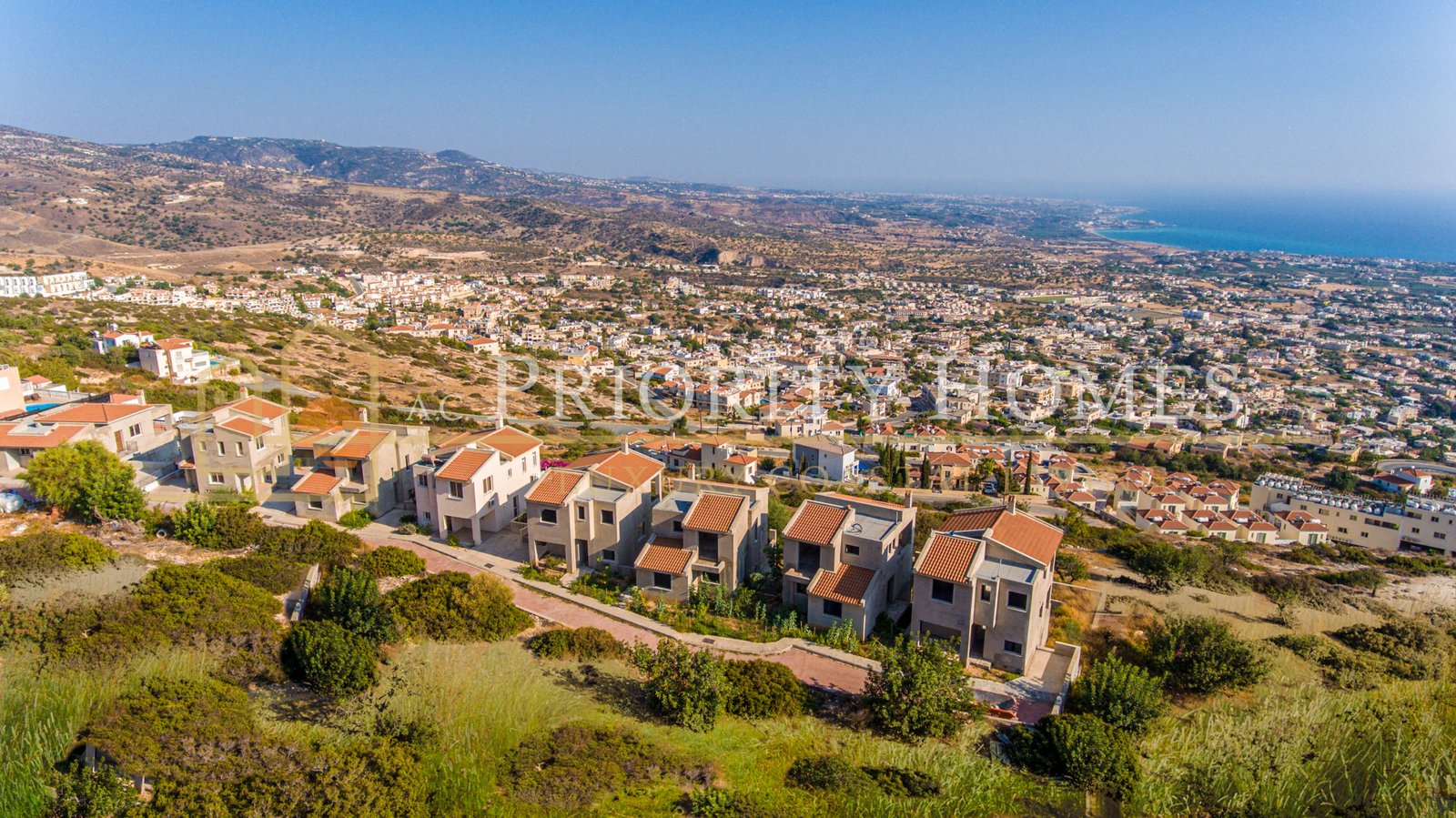 Five-Bedroom Villas with Panoramic Sea Views in Pegeia