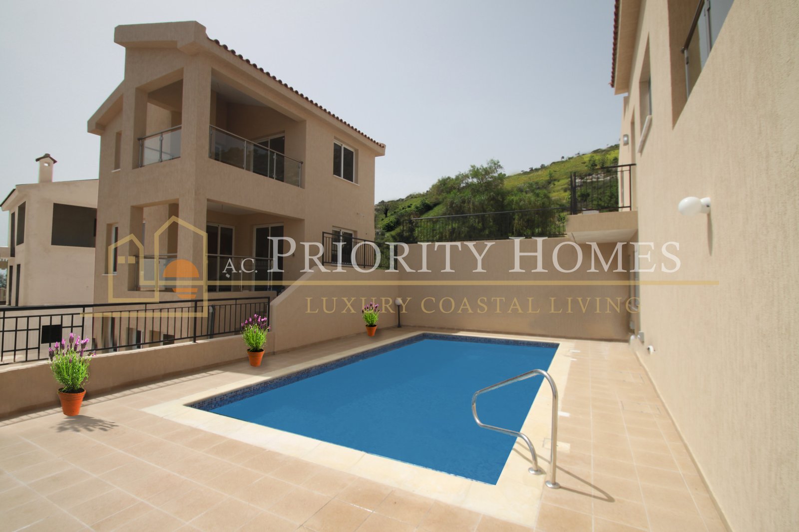 Five-Bedroom Villas with Panoramic Sea Views in Pegeia