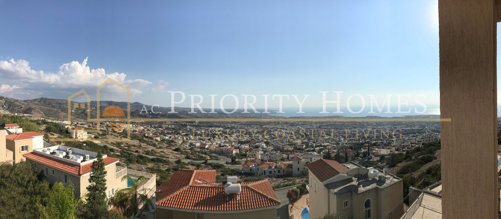 Five-Bedroom Villas with Panoramic Sea Views in Pegeia