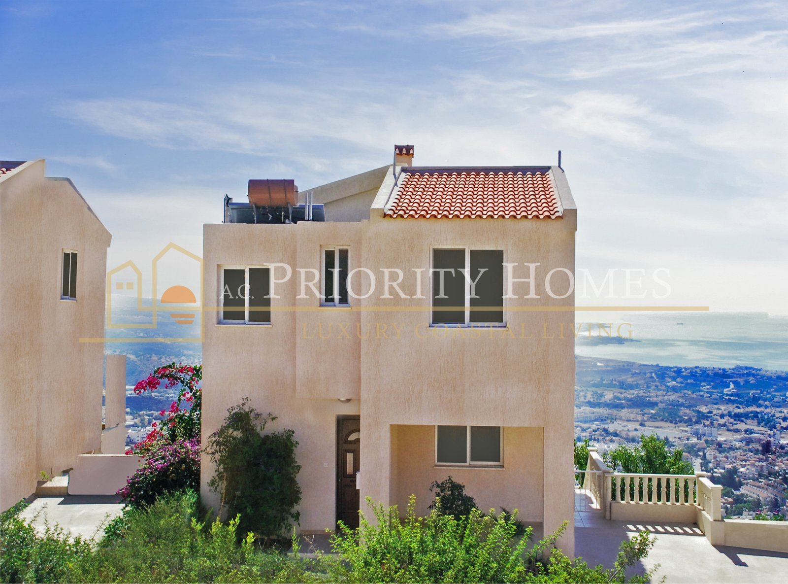 Five-Bedroom Villas with Panoramic Sea Views in Pegeia