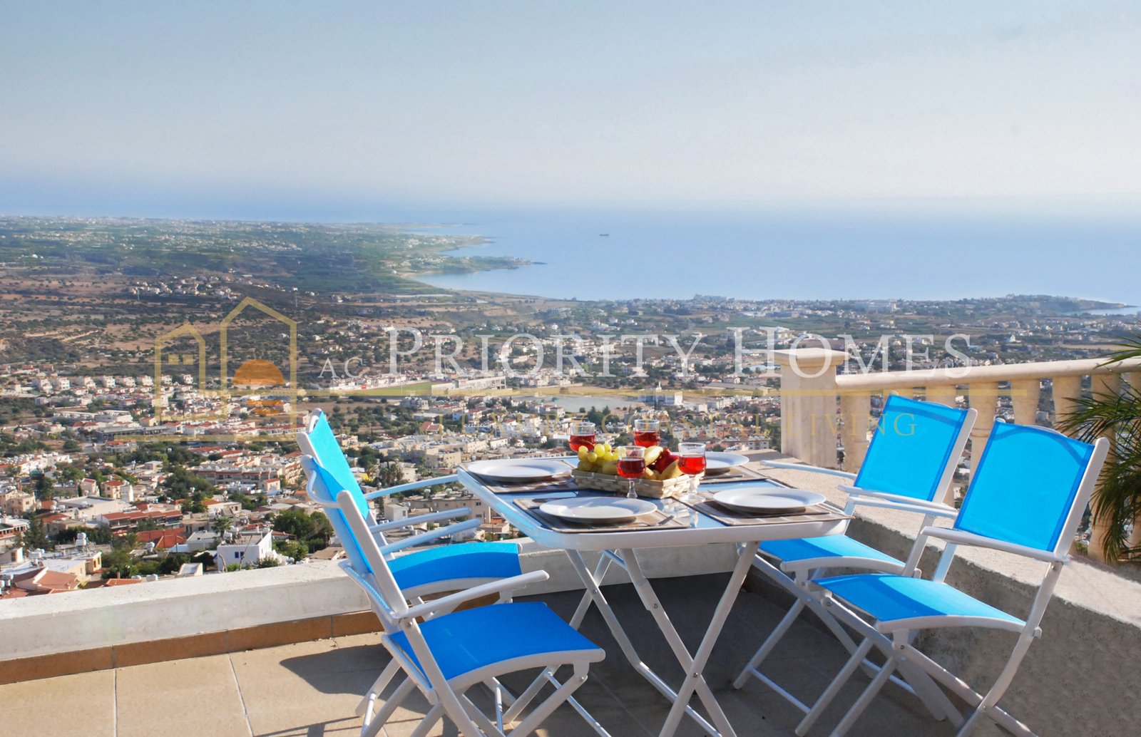 Five-Bedroom Villas with Panoramic Sea Views in Pegeia